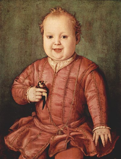 Retrato de Giovanni de Medici como uma criança de Agnolo Bronzino